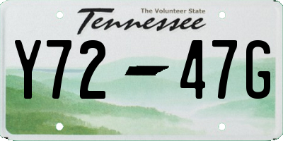 TN license plate Y7247G