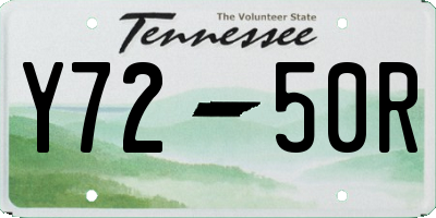 TN license plate Y7250R