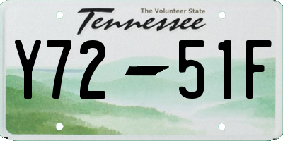 TN license plate Y7251F