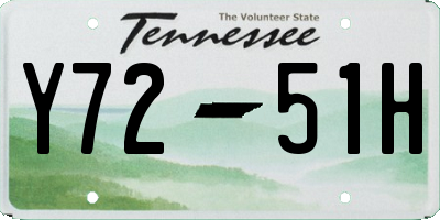 TN license plate Y7251H