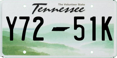 TN license plate Y7251K