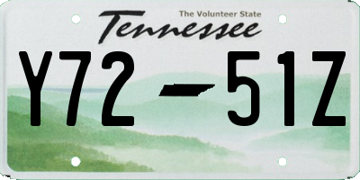 TN license plate Y7251Z