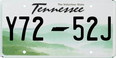 TN license plate Y7252J