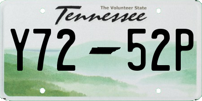 TN license plate Y7252P