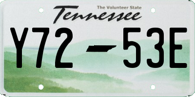 TN license plate Y7253E