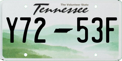 TN license plate Y7253F