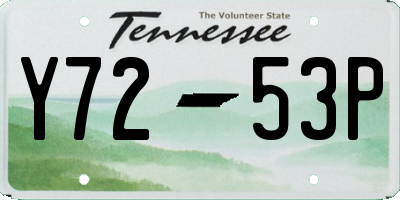 TN license plate Y7253P