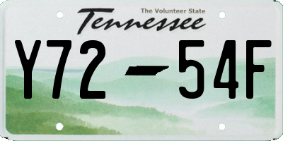 TN license plate Y7254F