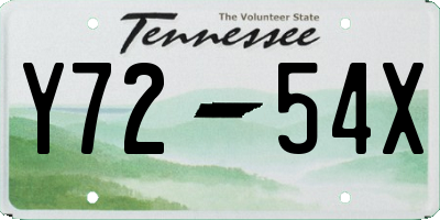 TN license plate Y7254X