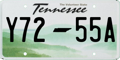 TN license plate Y7255A