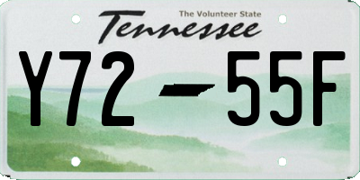 TN license plate Y7255F