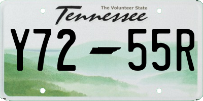TN license plate Y7255R