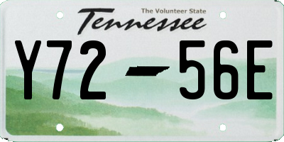 TN license plate Y7256E
