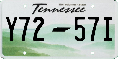 TN license plate Y7257I
