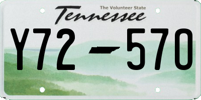 TN license plate Y7257O