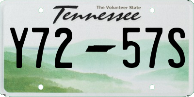 TN license plate Y7257S
