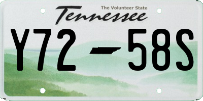 TN license plate Y7258S