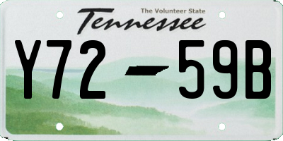 TN license plate Y7259B