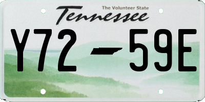 TN license plate Y7259E