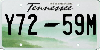 TN license plate Y7259M