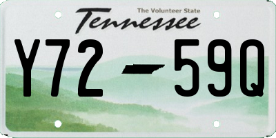 TN license plate Y7259Q