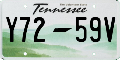 TN license plate Y7259V