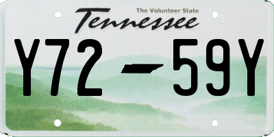 TN license plate Y7259Y
