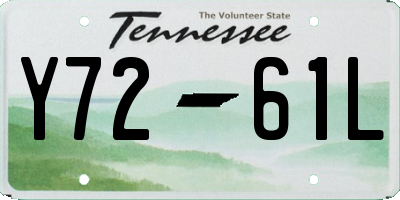 TN license plate Y7261L