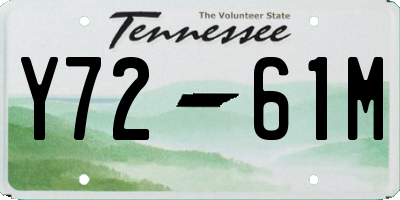 TN license plate Y7261M