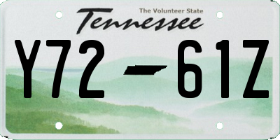 TN license plate Y7261Z