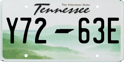 TN license plate Y7263E