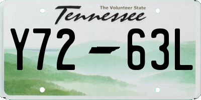 TN license plate Y7263L