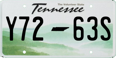 TN license plate Y7263S