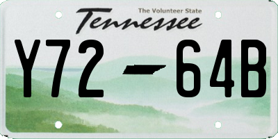 TN license plate Y7264B