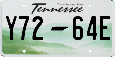 TN license plate Y7264E