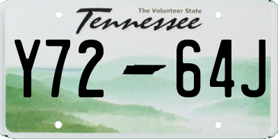 TN license plate Y7264J