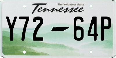 TN license plate Y7264P