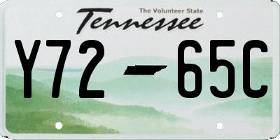 TN license plate Y7265C