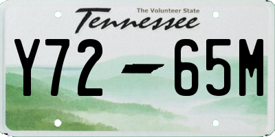 TN license plate Y7265M