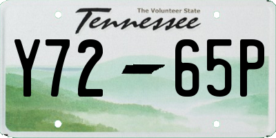 TN license plate Y7265P