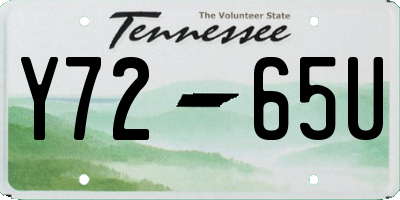 TN license plate Y7265U