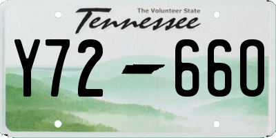 TN license plate Y7266O