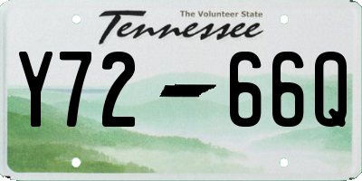 TN license plate Y7266Q