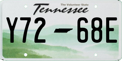 TN license plate Y7268E