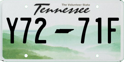 TN license plate Y7271F