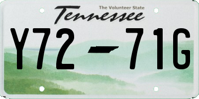 TN license plate Y7271G