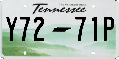 TN license plate Y7271P