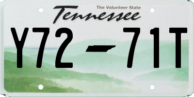 TN license plate Y7271T