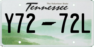 TN license plate Y7272L