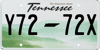 TN license plate Y7272X